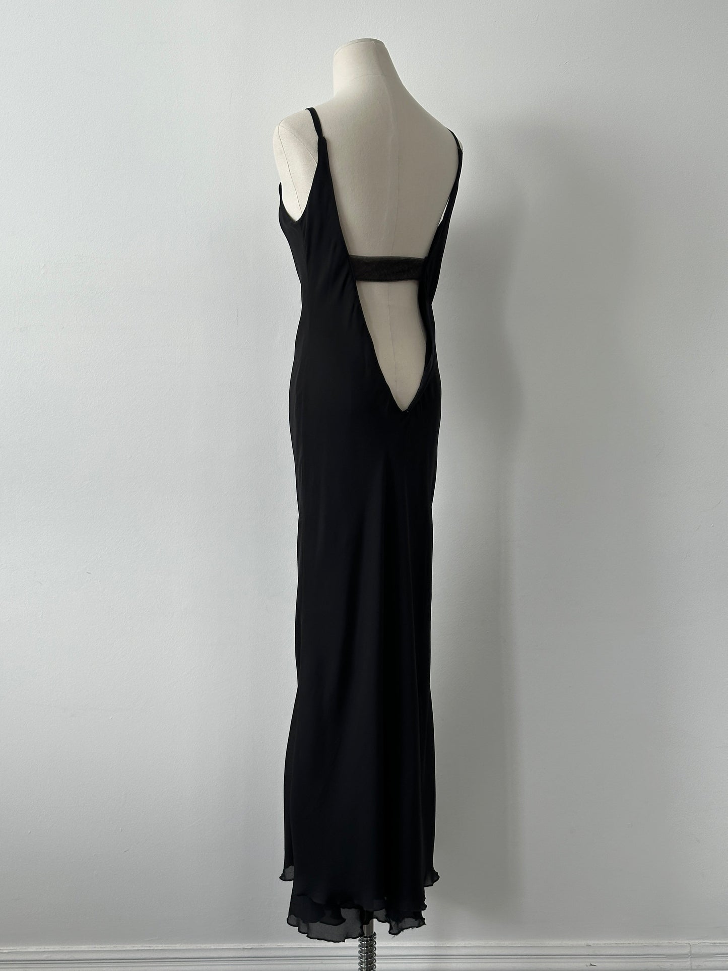 Vintage 1990s Floor Length Backless Dress - S