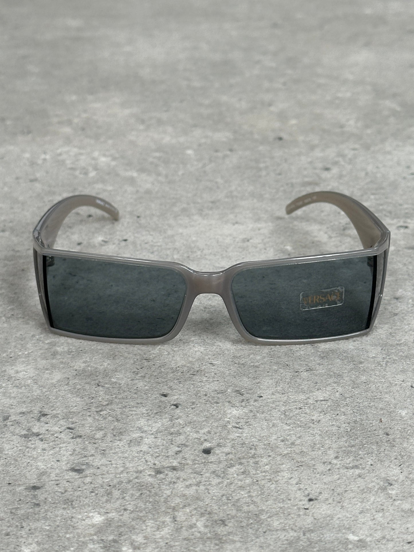 Versace 2000s Recangular Medusa Logo Sunglasses