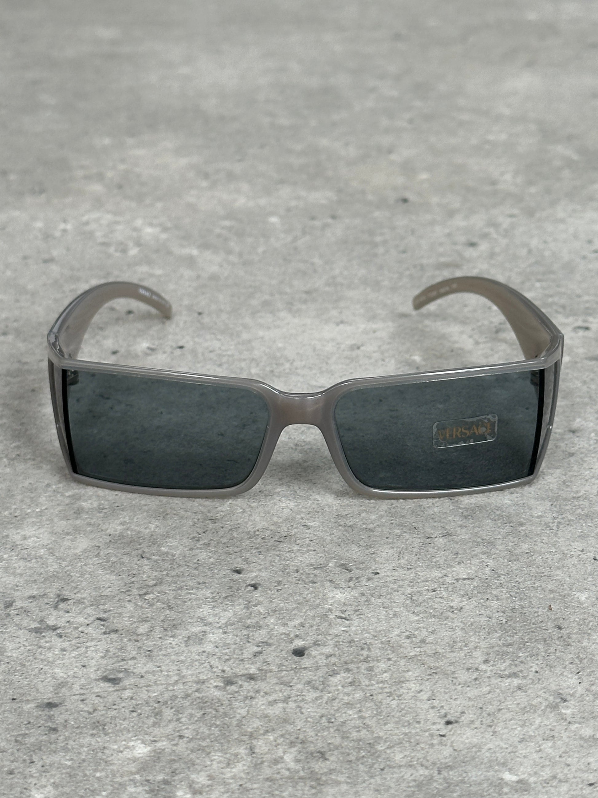 Versace 2000s Recangular Medusa Logo Sunglasses