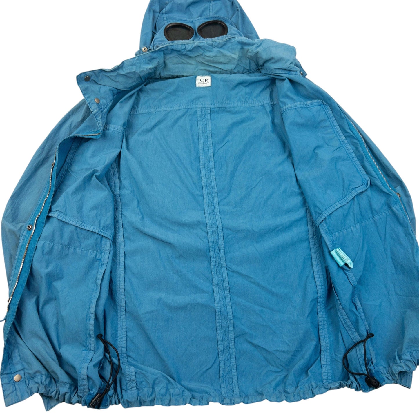 Vintage 2000s CP Company Goggle Hood Zip Up Jacket Size M | Medium, Blue