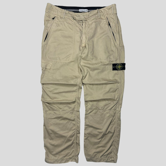 Stone Island 2006 Baggy Parachute Cargo Trousers - IT54 | Default Title, Beige