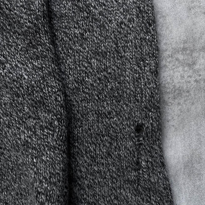 DIESEL DISTRESSED KNIT JUMPER | O/S, Grey