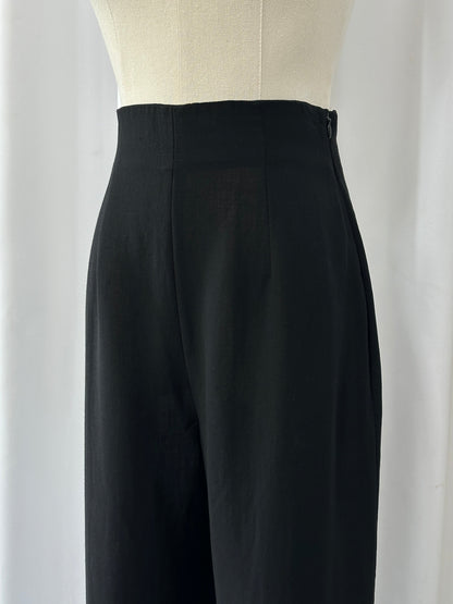 Max Mara 1990s Wool High Waisted Straight Leg Trousers - W24