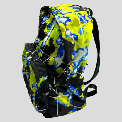 Prada SS17 Radar Nylon Tessuto Backpack + Dustbag & Cards | O/S, Red
