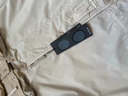 C.P. Company Flatt Nylon Goggle Parka Coat L/XL BNWT | O/S, Beige