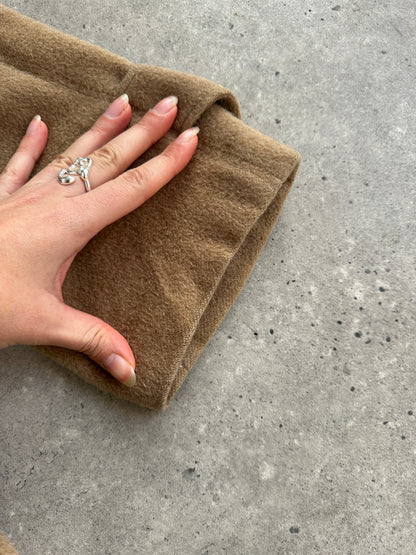 Christian Dior Monsieur 1970s Wool Concealed Placket Coat - XL/XXL