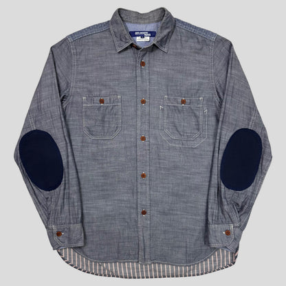 Junya Watanabe 2016 Technical Patchwork Shirt - S/M | Small, Blue