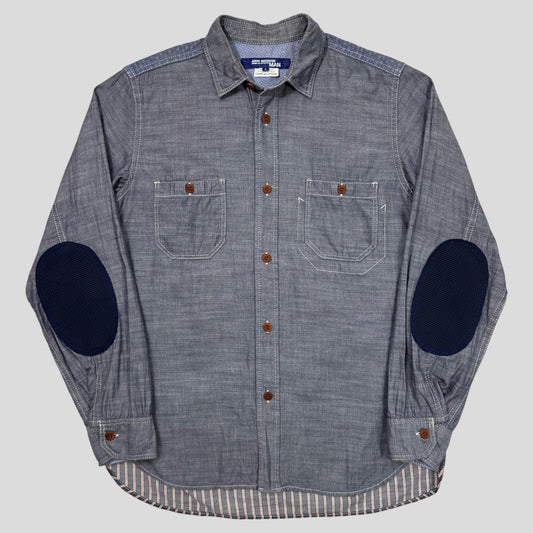 Junya Watanabe 2016 Technical Patchwork Shirt - S/M | Small, Blue