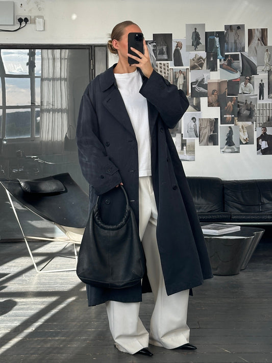 Ralph Lauren 1990s Double Breasted Belted Trench Coat - XXL