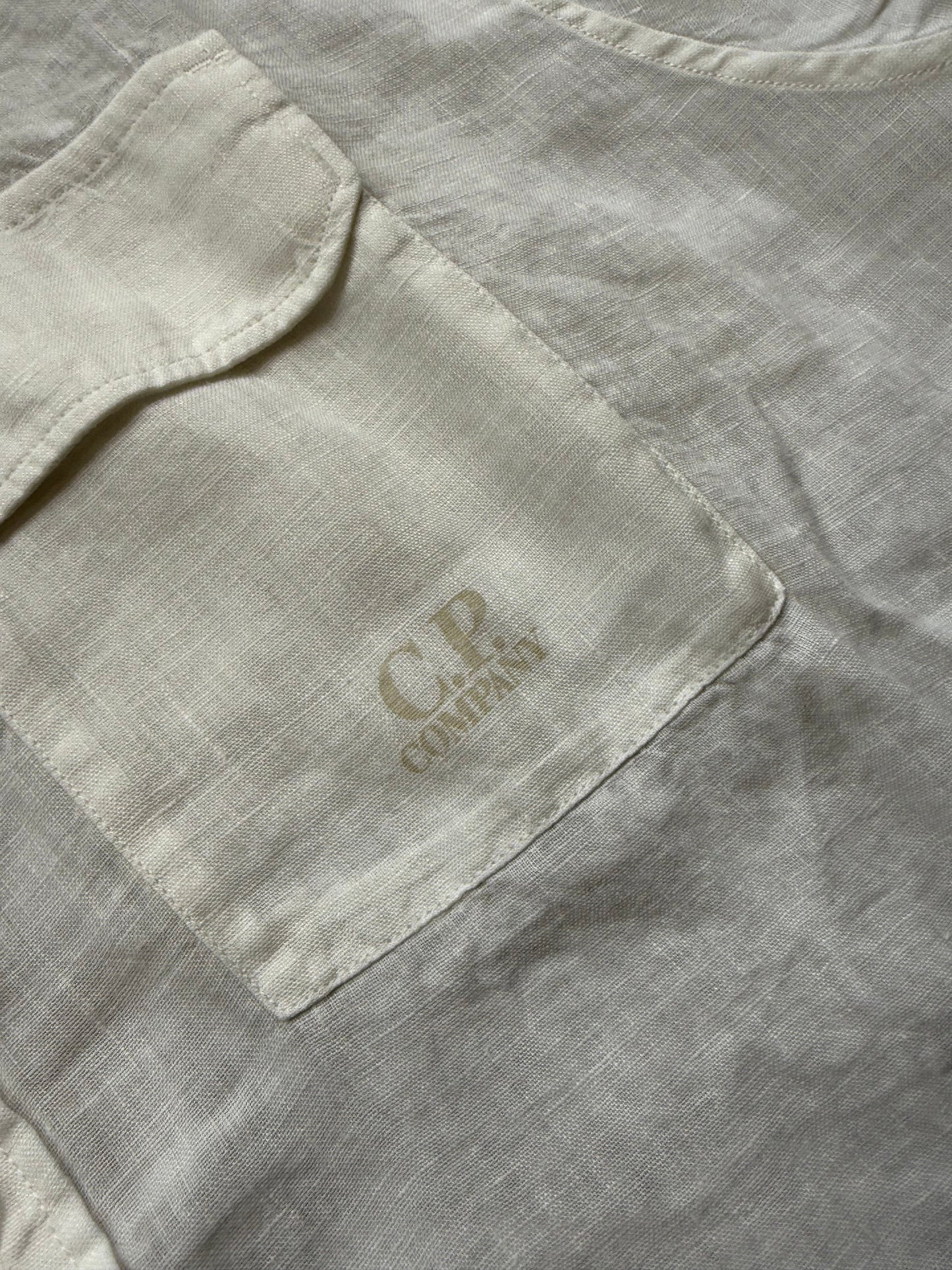 C.P. Company Lino Flax Button down Shirt  XL BNWT | Default Title, White