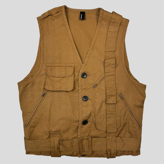 Hysteric Glamour 90’s Belted Cargo Vest - S | Default Title, Brown