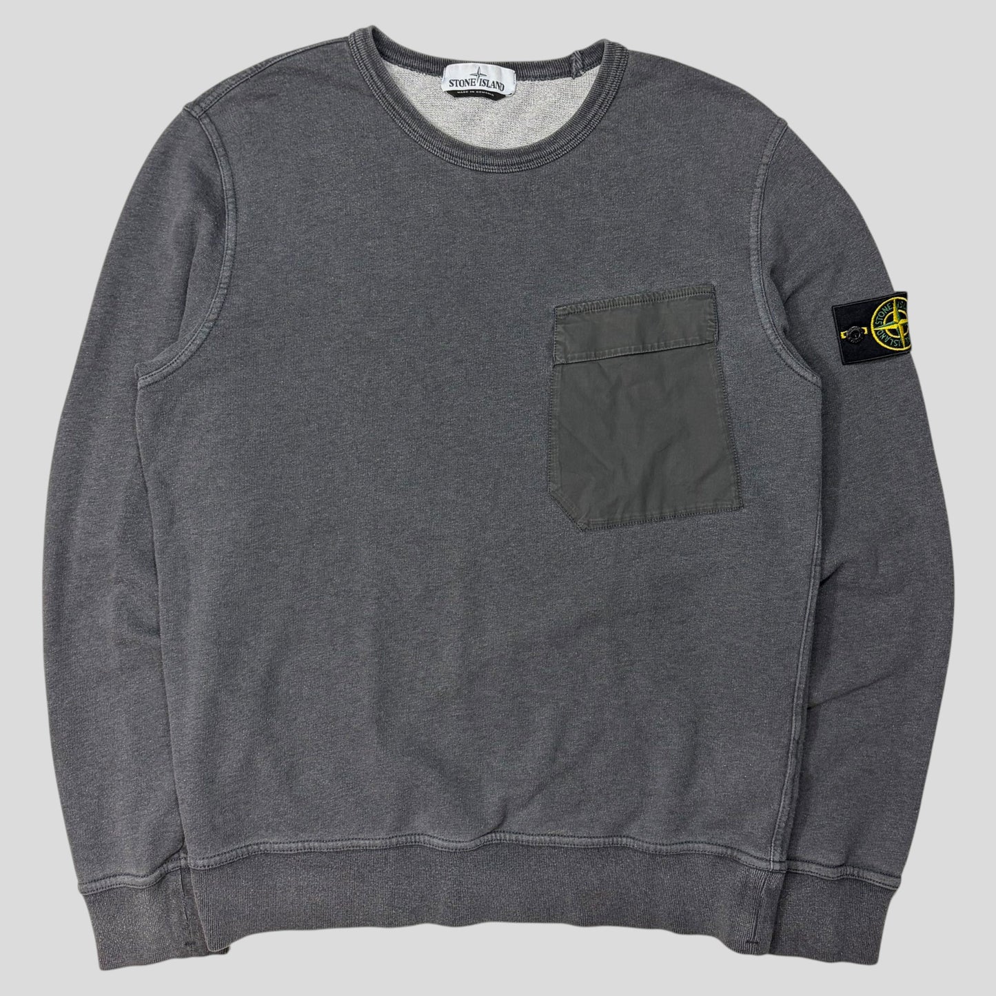 Stone Island 2018 Cargo Pocket Grey Sweatshirt - L | Default Title, Grey