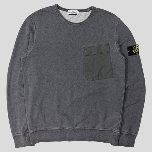 Stone Island 2018 Cargo Pocket Grey Sweatshirt - L | Default Title, Grey