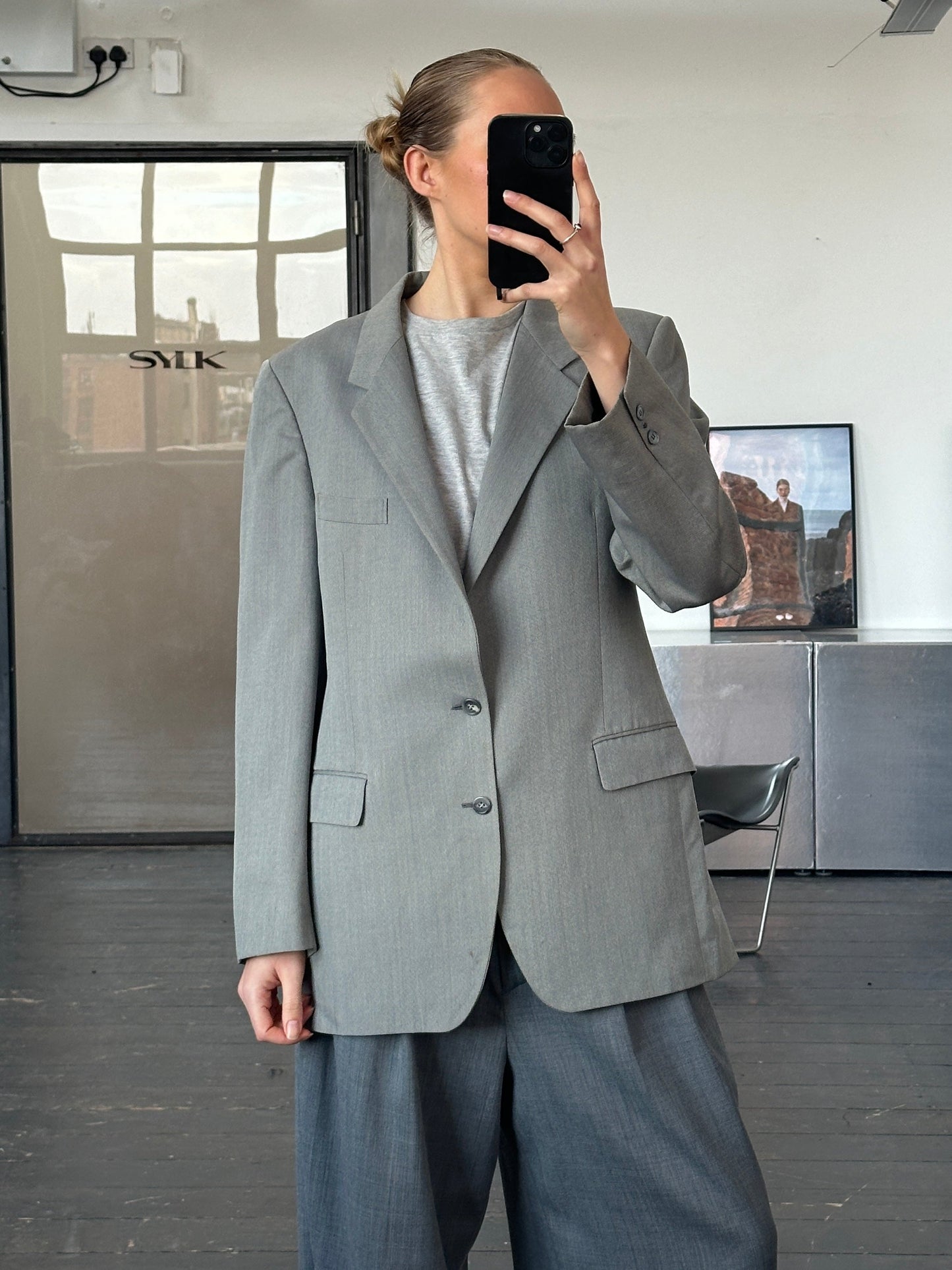 Yves Saint Laurent 1990s Pure Wool Single Breasted Blazer - 40R/L