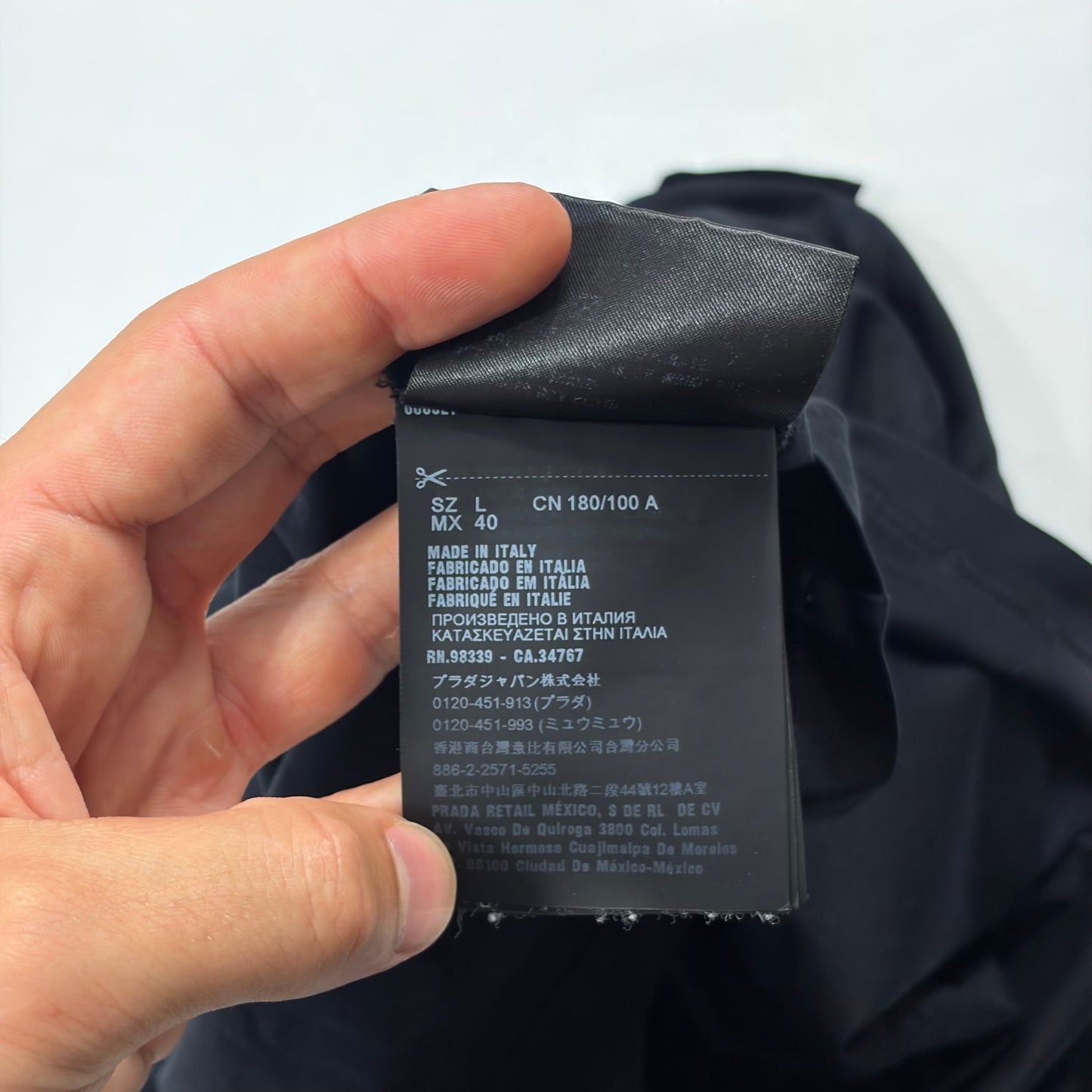 Prada Milano 2018 Black Tab Mini Logo T-shirt - M | O/S, Black