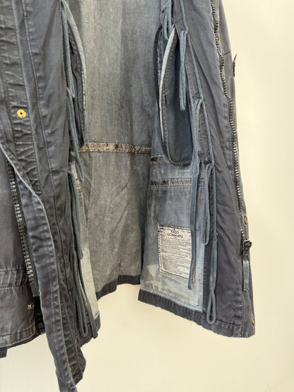 Stone Island 00s Raso Gommato Field Jacket | X-Large, Charcoal