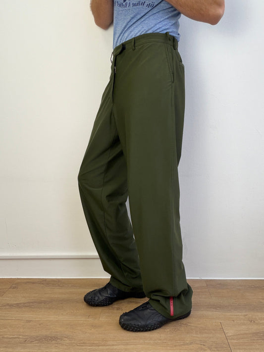 Prada Sport 90s Nylon Technical Trousers | 50, Tan