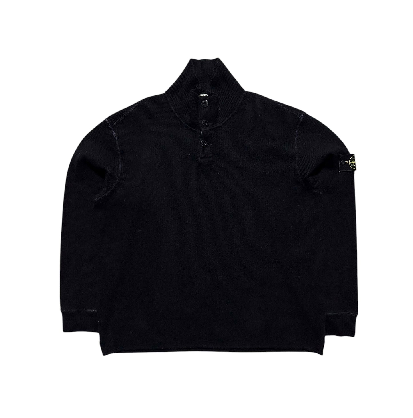 Stone Island Pullover 1/4 Button Up Knit Jumper