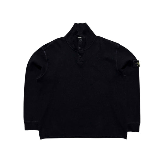 Stone Island Pullover 1/4 Button Up Knit Jumper