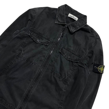 Stone Island canvas double pocket overshirt