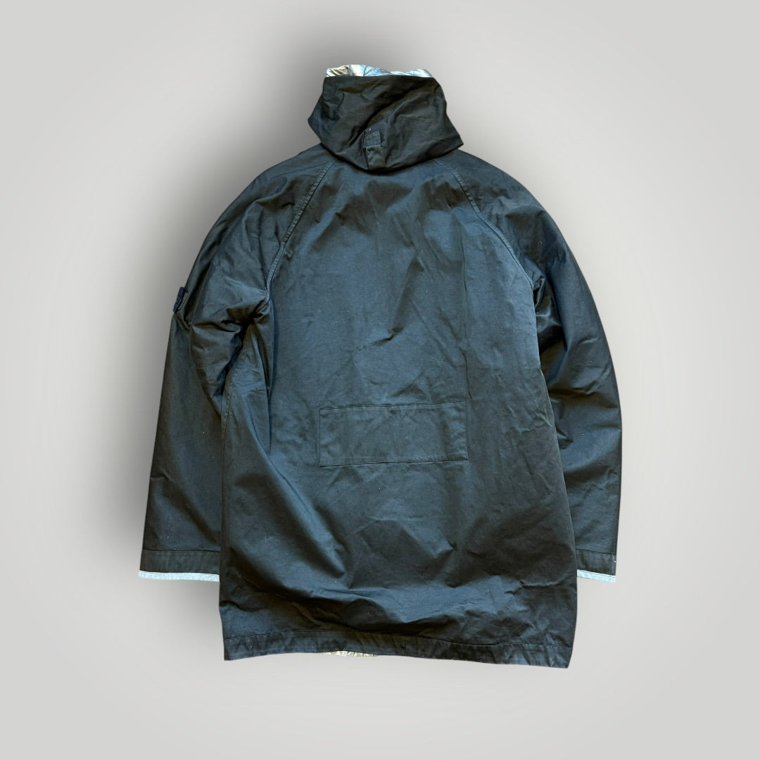Stone Island AW/2003 Raso Gommato Metallic Cover Reversible "Spaceman" Parka XL