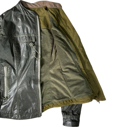 Maharishi 99/00 Water Repellent Women's Asymmetric Zip Jacket UK 12 | 12, Olive