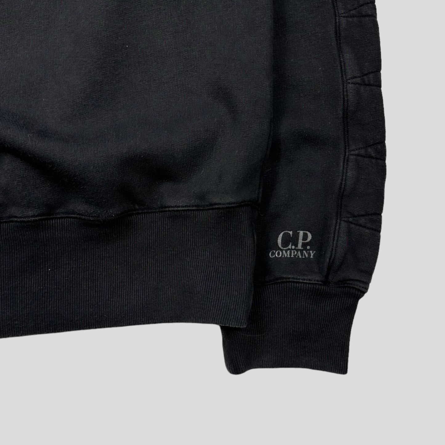 CP Company AW08 Heavyweight Cotton 1/4 Logo Pullover - L | Default Title, Black