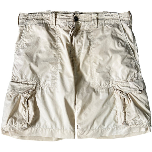 Armani Jeans 00's Linen Blend Cargo Shorts W36 | W36, Beige