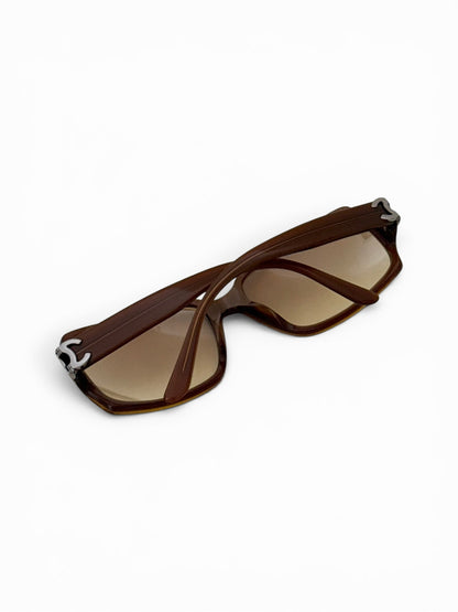 2000s Chanel CC Transparent Sunglasses | O/S, Silver