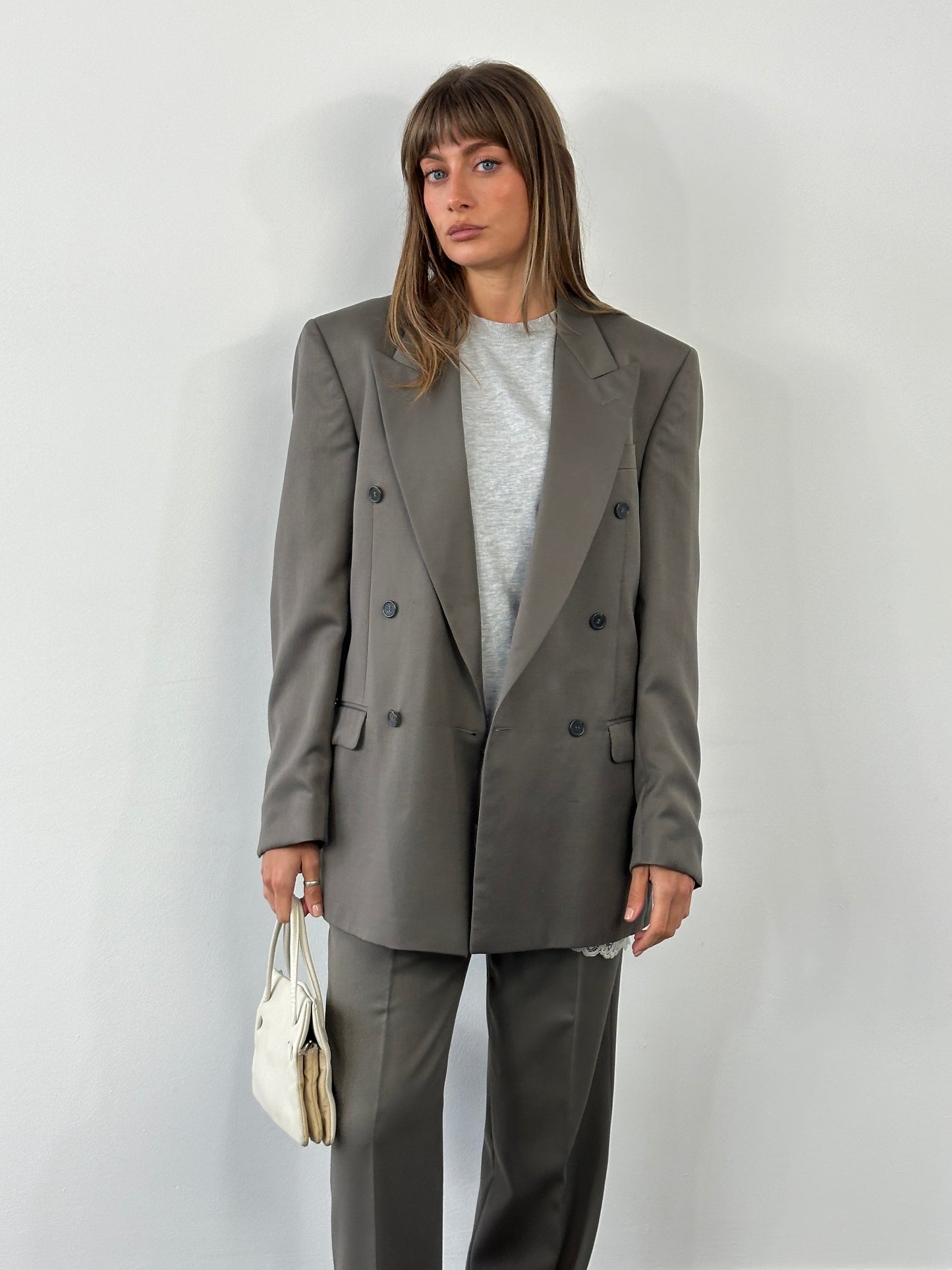 Pierre Balmain 1990s Wool Double Breasted Suit - 38L/W30