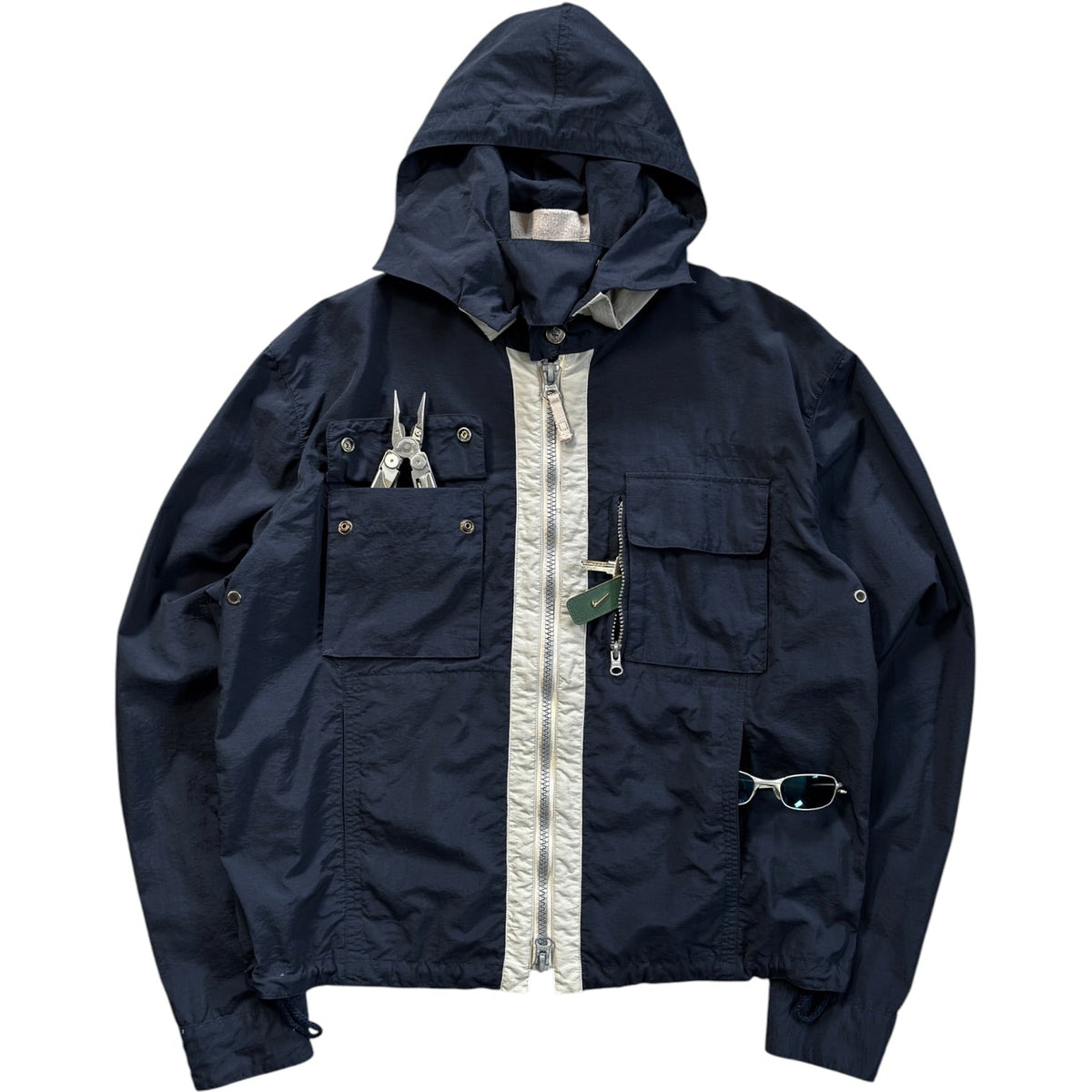 Armani Jeans 00’s Multipocket Convertible Jacket L | Large, Cream