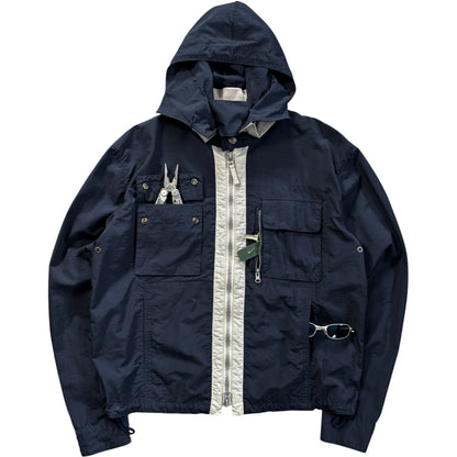 Armani Jeans 00’s Multipocket Convertible Jacket L | Large, Cream