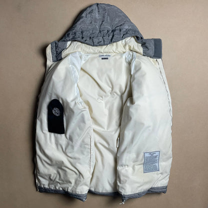 A/W 2000 Paul Harvey Steel Grey Pure Metal Shell Hooded Parka