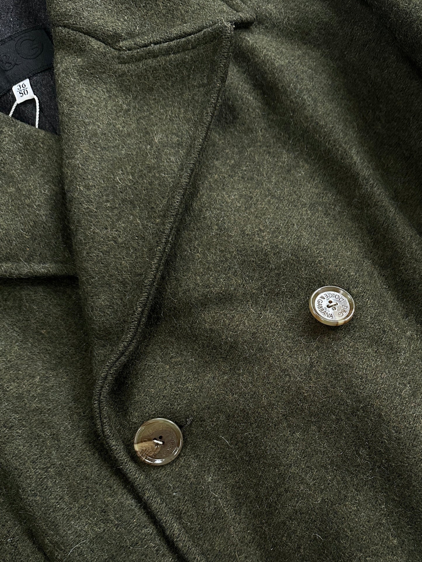 Dolce & Gabbana D&G Wool Double Breasted Coat - L/XL