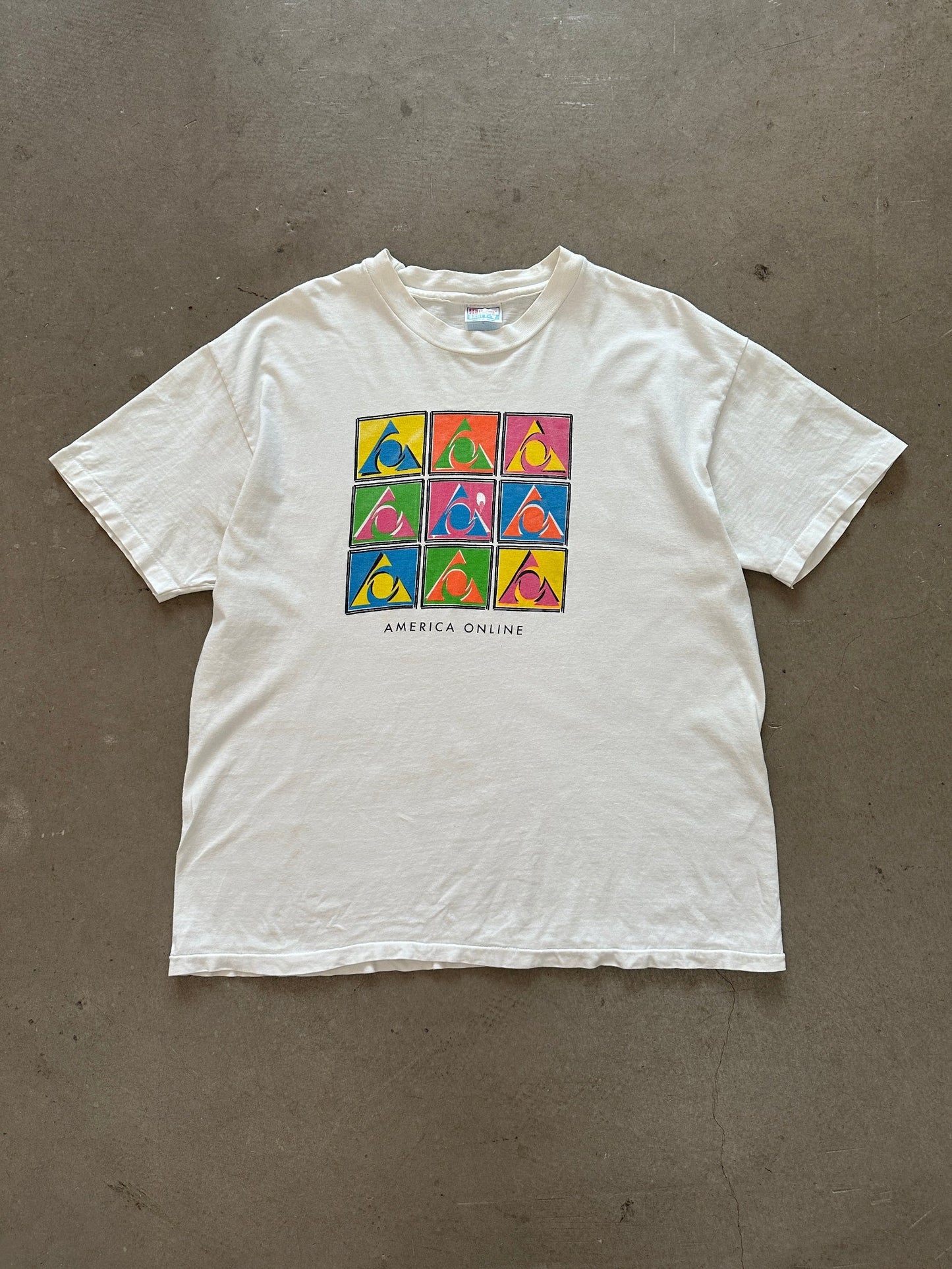 1990's America Online T-Shirt - XL | Default Title, Red