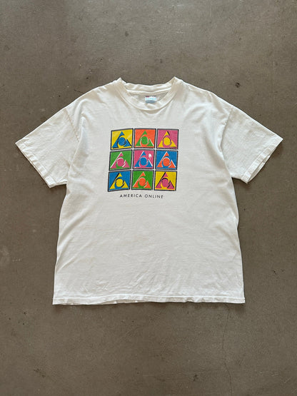 1990's America Online T-Shirt - XL | Default Title, Red