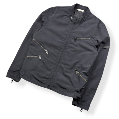 2000's DKNY Multizip Moto Jacket (L) | Default Title, Navy
