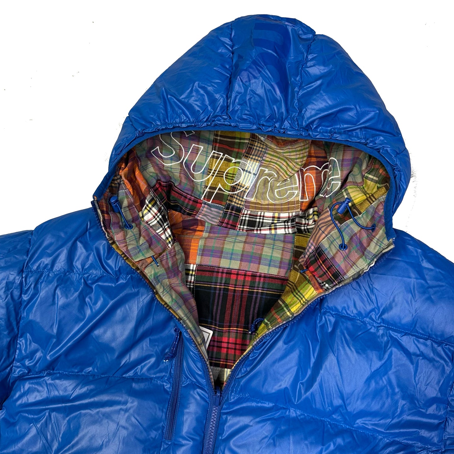 Supreme Madras Reversible Down Puffer Jacket ( M )