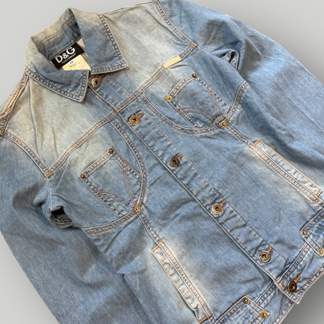 Dolce & Gabbana Spellout Denim Jacket XS