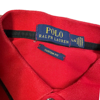 Ralph Lauren Longsleeve Polo In Red ( L )