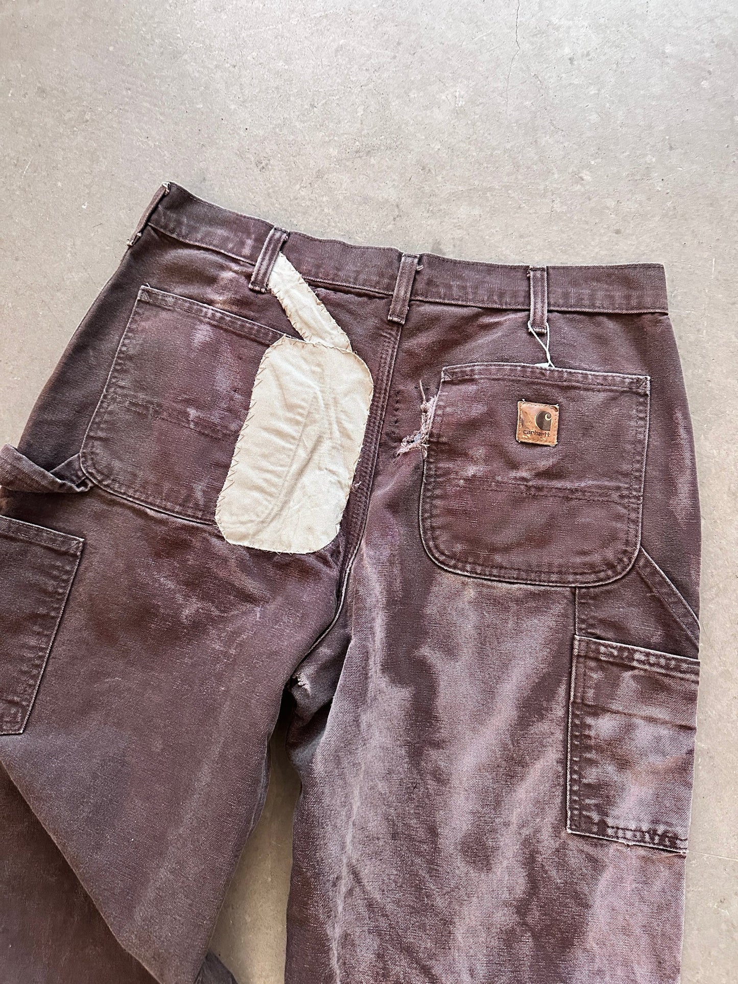 Carhartt Carpenter Pants - 34 x 32 | Brown, Red