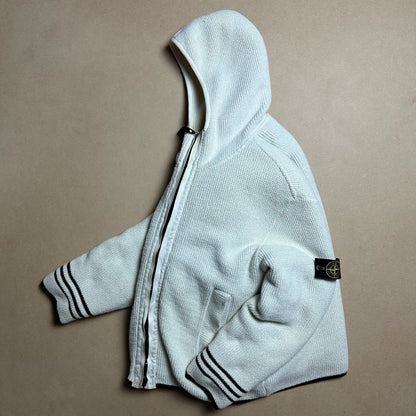 A/W 1999 Polar White President Knit Dual Layer Jacket
