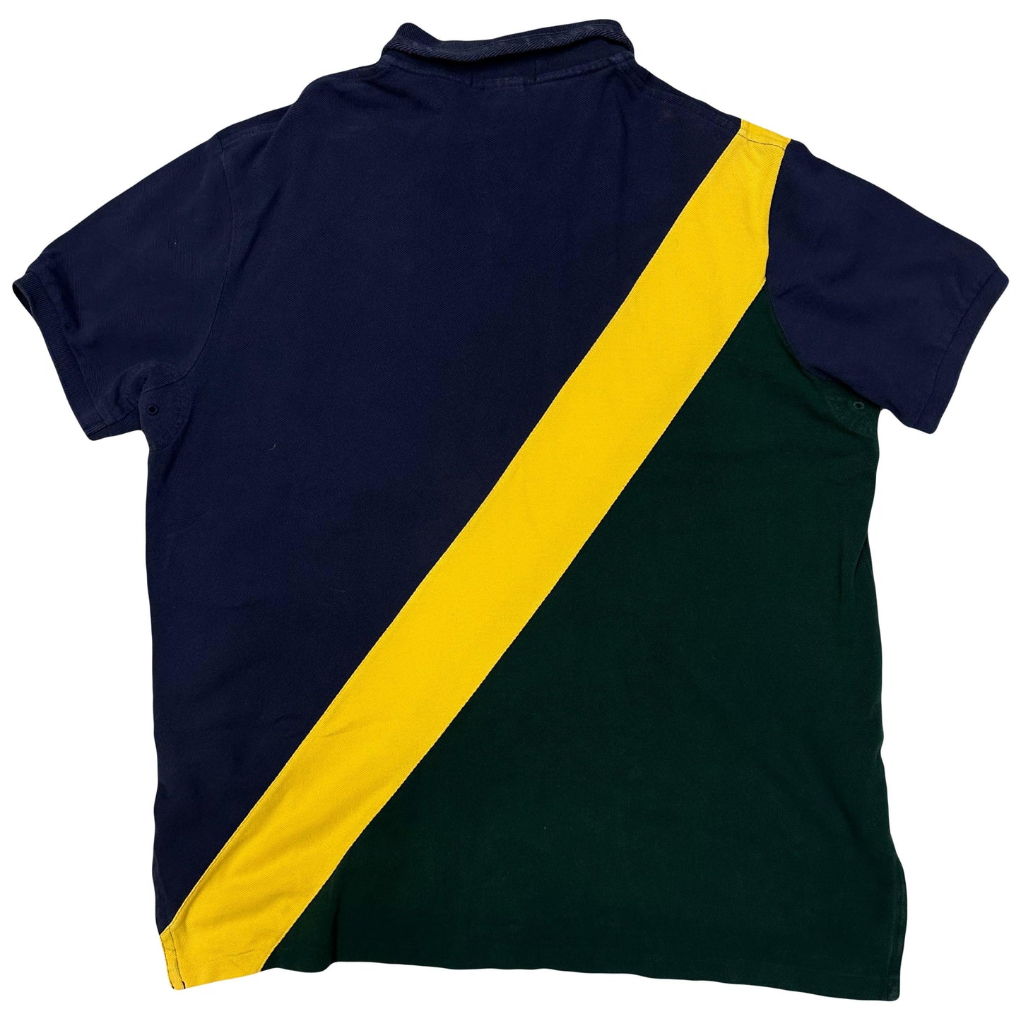 Ralph Lauren Polo In Navy, Yellow & Green ( XL ) - Known Source