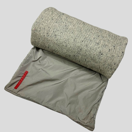 Prada Sport 2004 Reversible Wool + Nylon Scarf