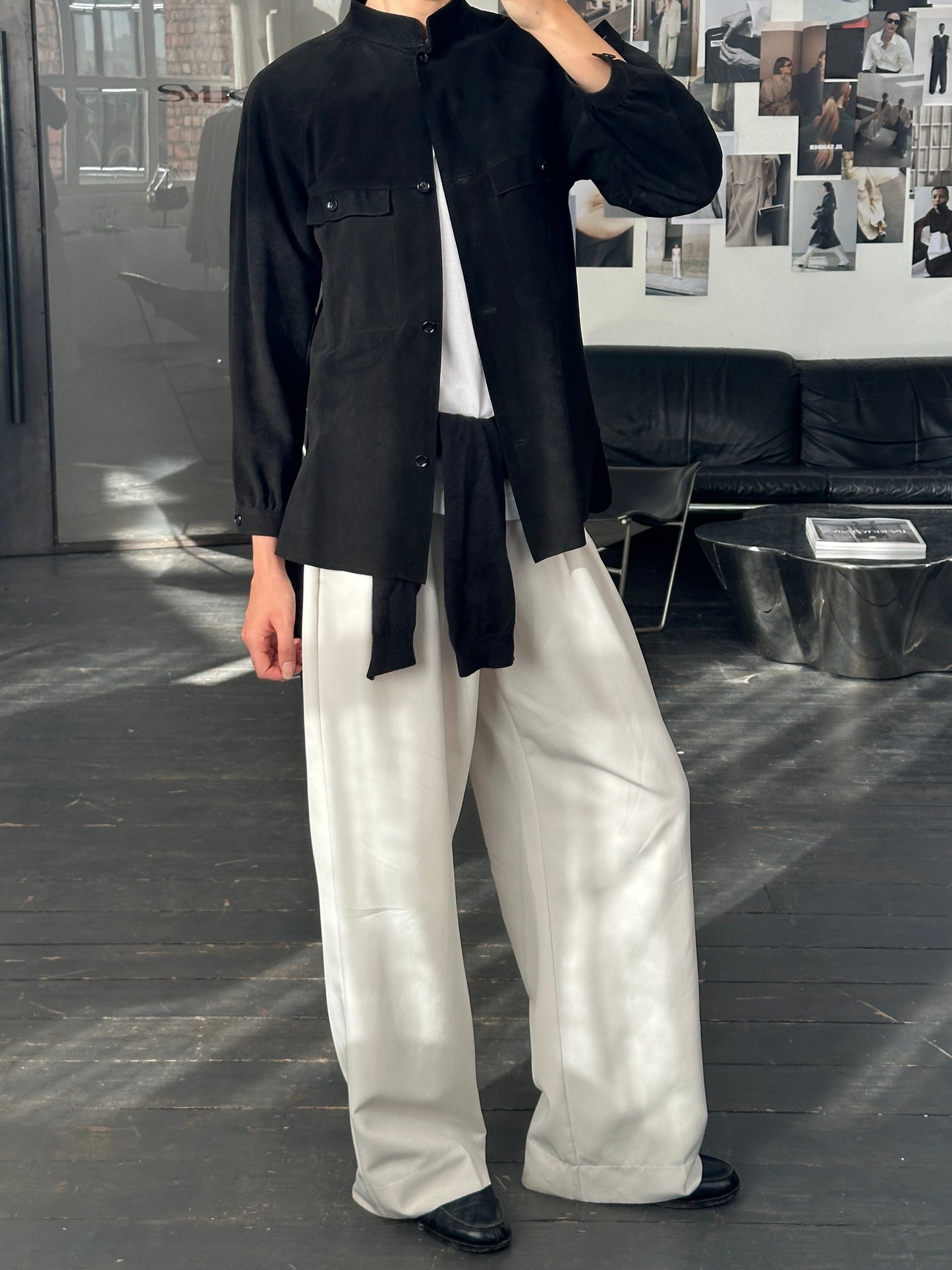 Gianni Versace x Beged-Or 1970s Suede Shirt - S