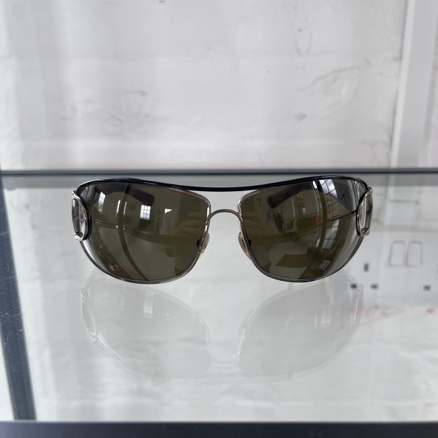 2000s gucci by tom ford silver horsebit sunglasses | O/S, Silver