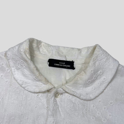 Comme Des Garçons Tricot Reversible Broderie Floral Shirt - S | Default Title, Multicoloured