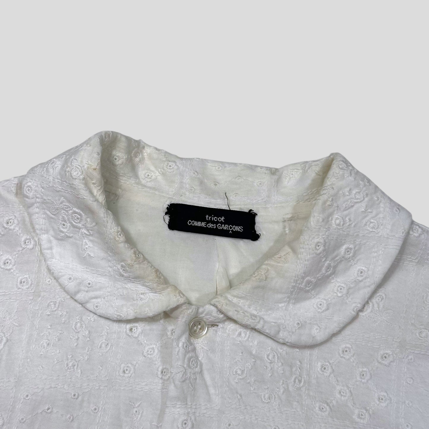 Comme Des Garçons Tricot Reversible Broderie Floral Shirt - S | Default Title, Multicoloured