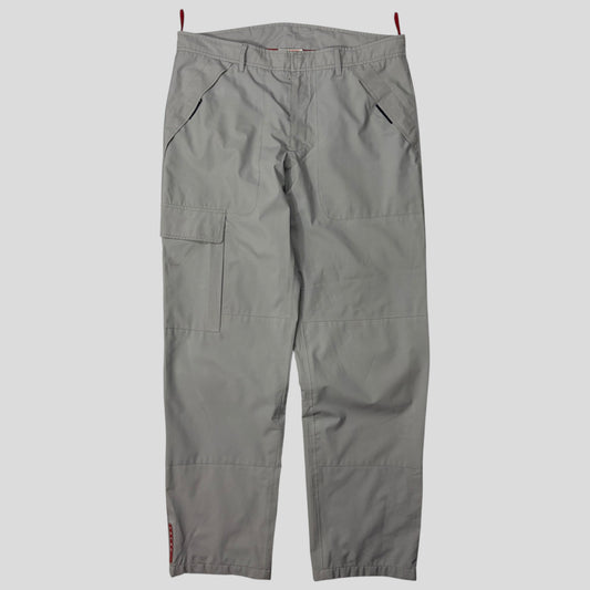 Prada Challenge 2003 Goretex Red Logo Cargo Trousers - IT52 | Default Title, Multicoloured