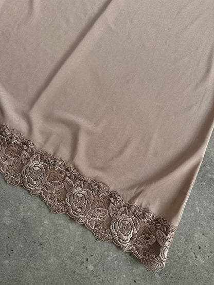 Vintage 1990s Lace Mini Slip Dress - M